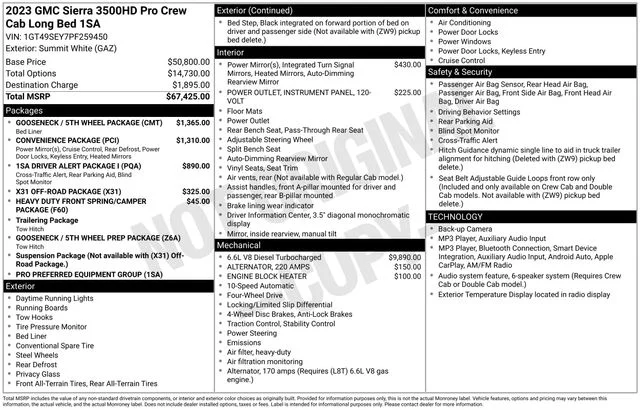 Used 2023 Summit White GMC Pro image 9