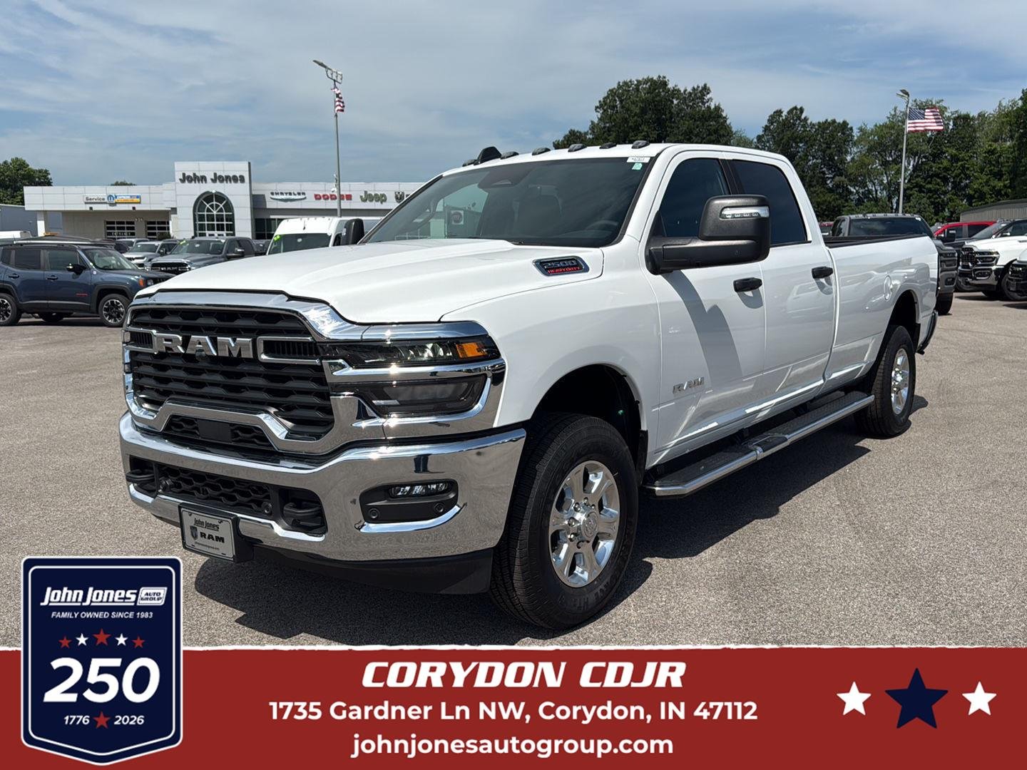 New 2026 Bright White Clear-Coat Exterior Paint RAM Big Horn image 1