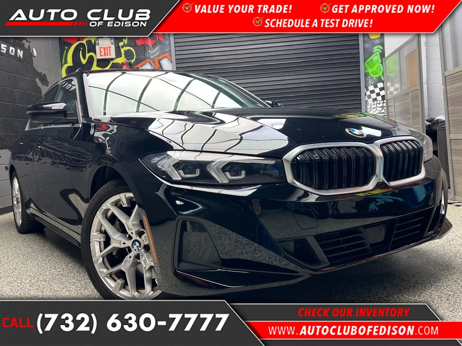 Used 2025 Jet Black (668) BMW 330i image 1