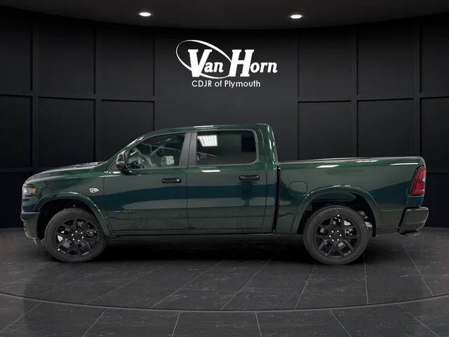 New 2026 Serrano-Green Metallic Exterior Paint RAM Laramie image 4