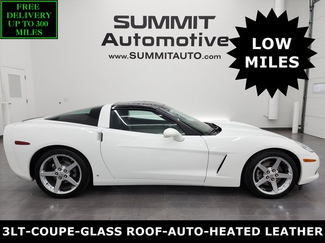 2007 Chevrolet Corvette Coupe: LT3-COUPE-GLASS ROOF-AUTOMATIC-HEATED LEATHER-6 DISC CD