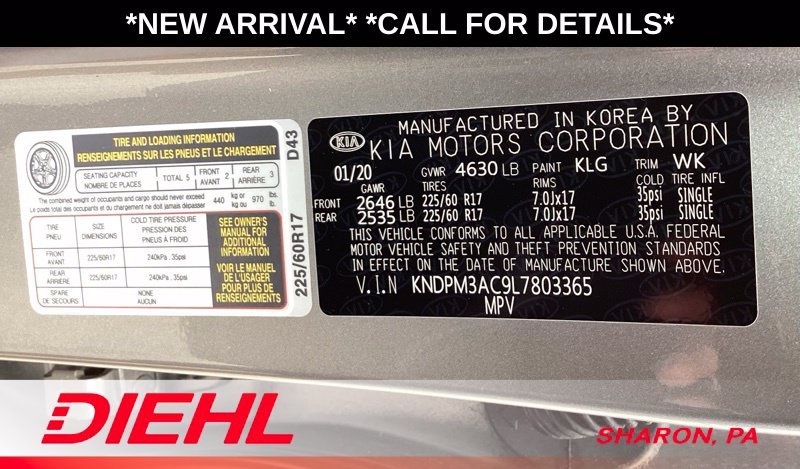Used 2020 Gray Kia LX image 9