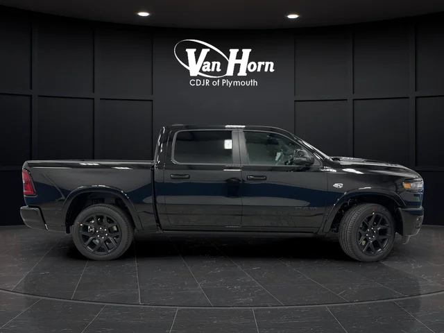 New 2026 Diamond Black Crystal Pearl-Coat Exterior Paint RAM Laramie image 8