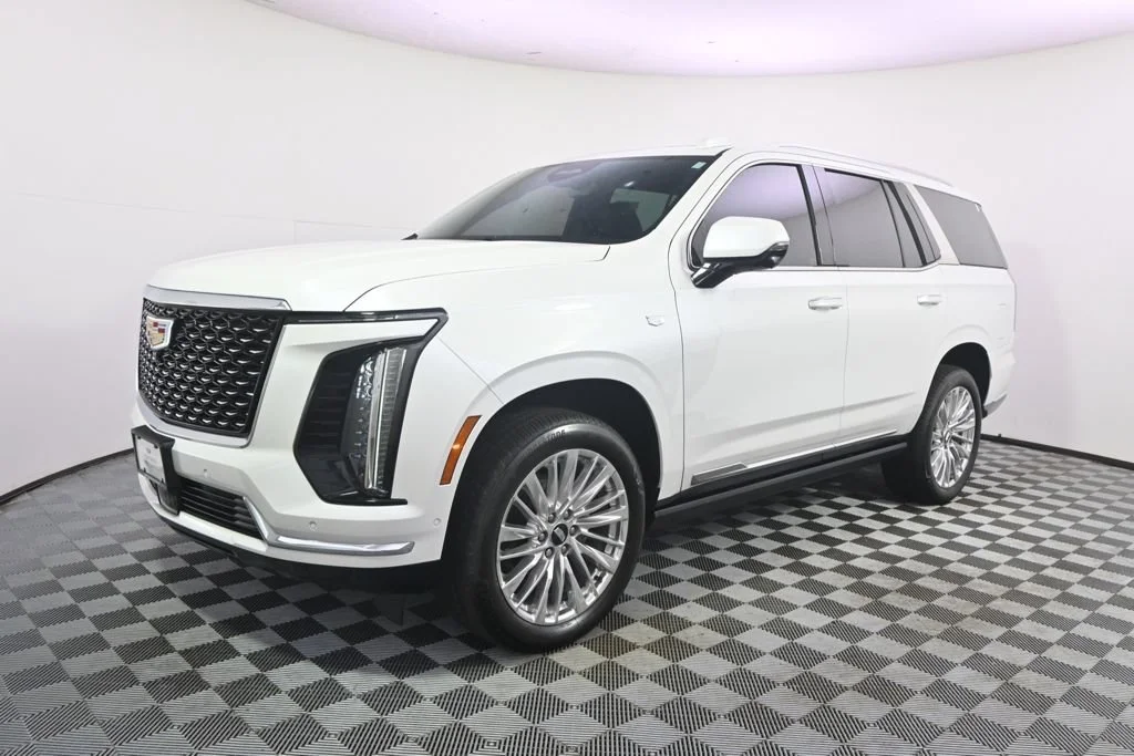 Used 2025 Crystal White Tricoat Cadillac Premium Luxury image 2