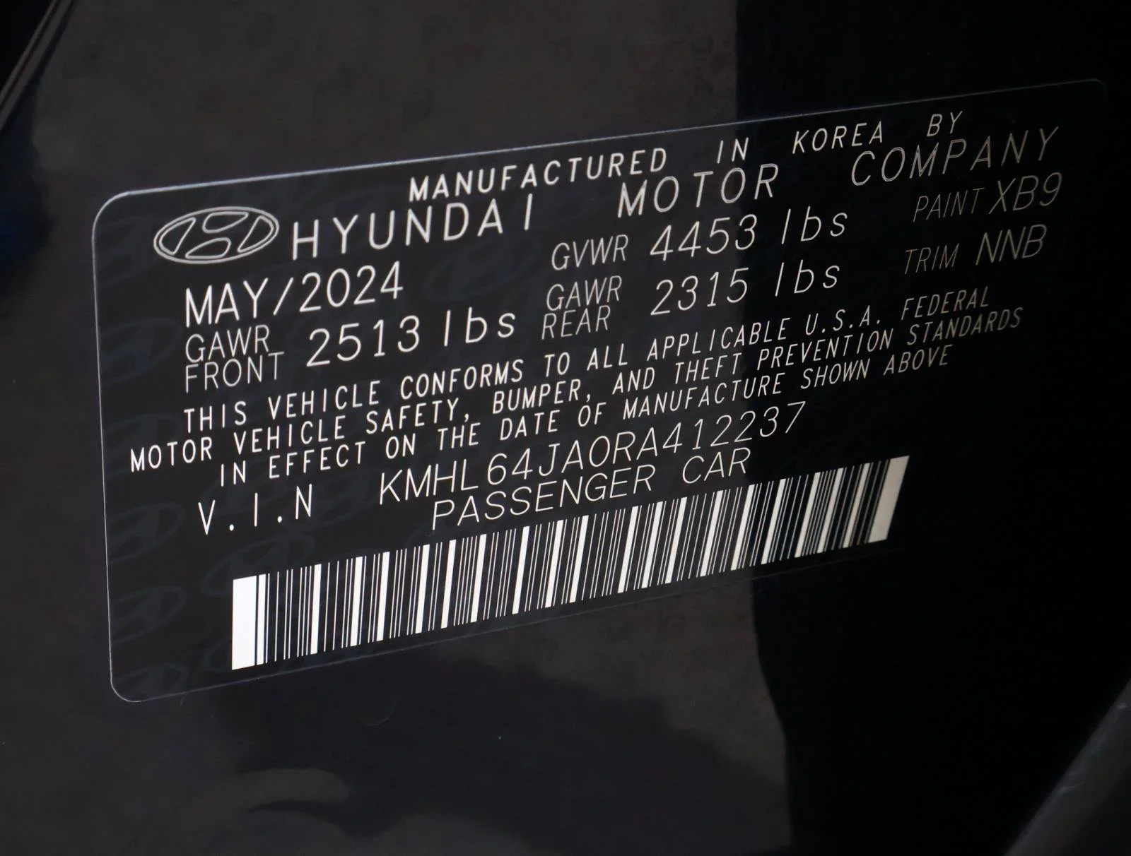 Used 2024 Carbon Blue Hyundai SEL image 19