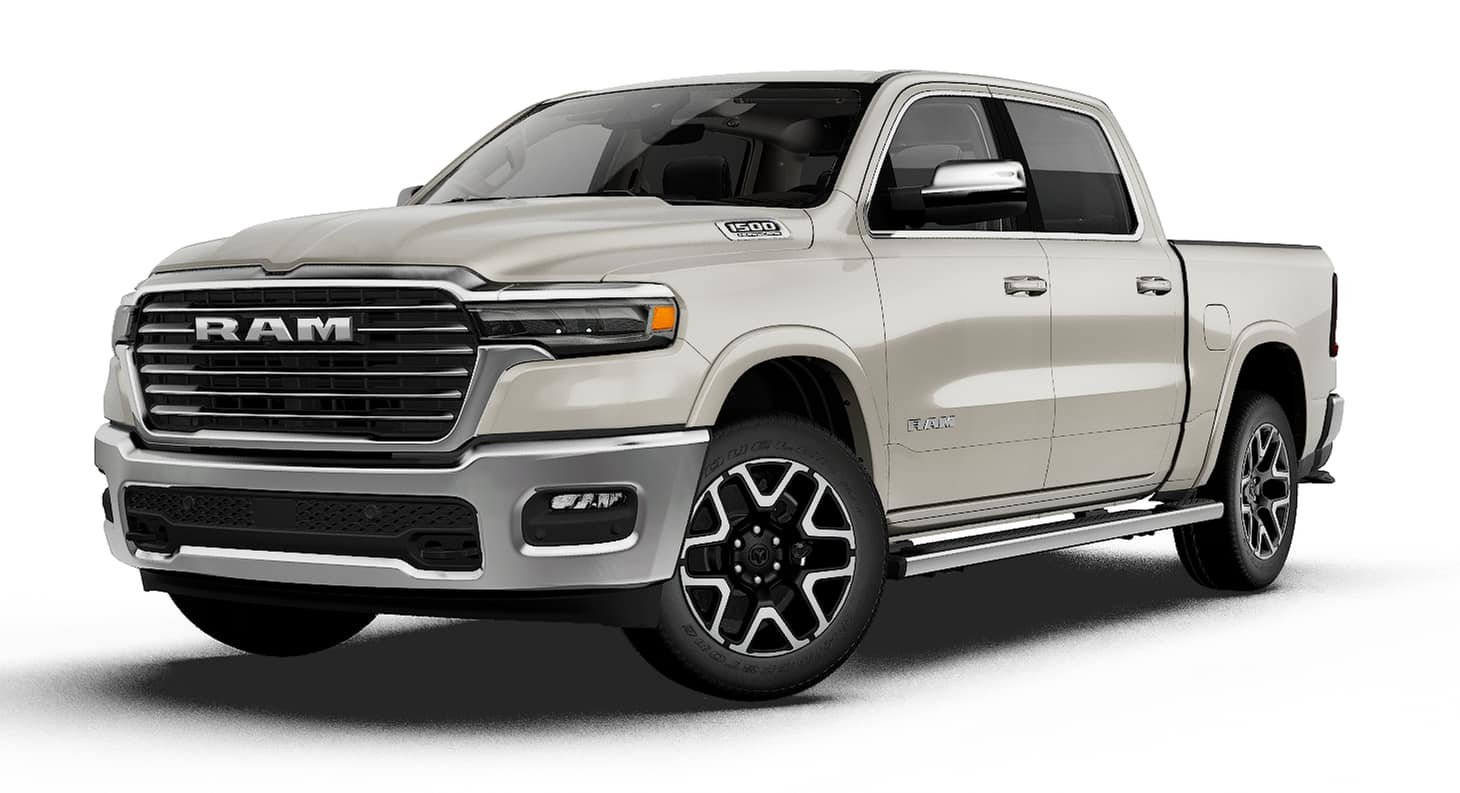 New 2027 Ivory White Tri-Coat Pearl-Coat Exterior Paint RAM LARAMIE image 13