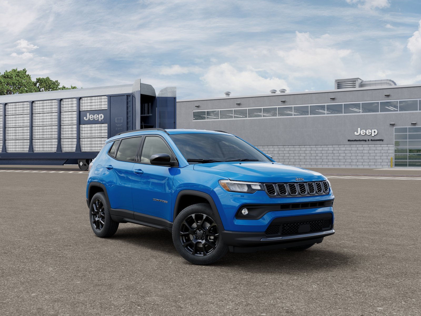 New 2026 Hydro Blue Pearl-Coat Exterior Paint Jeep Latitude image 3