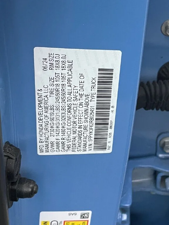 Used 2024 Diffused Sky Pearl Honda TrailSport image 37