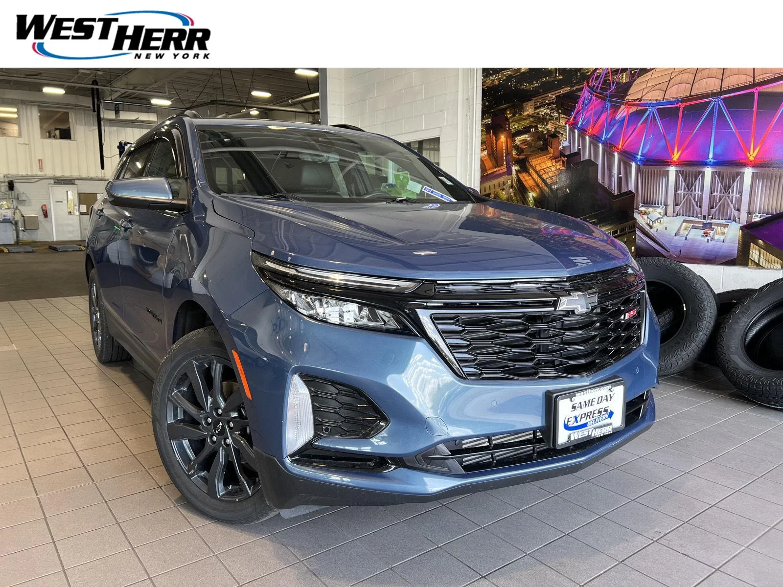 Used 2024 Lakeshore Blue Metallic Chevrolet RS image 1