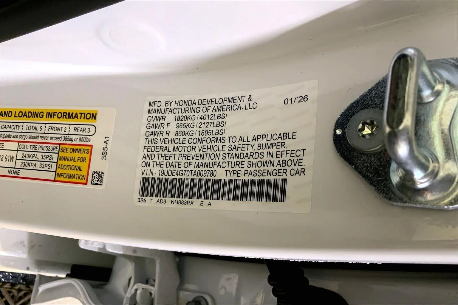 New 2026 Platinum White Pearl Acura With A-Spec Technology Package image 13