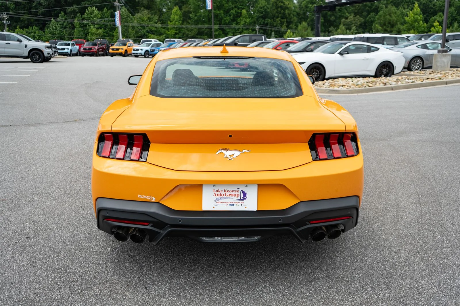 New 2026 Orange Fury Metallic Tri-coat Ford EcoBoost® Premium Fastback image 8
