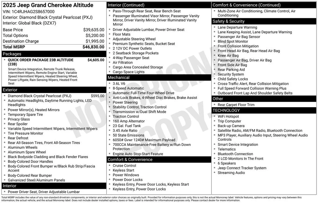 Used 2025 Black Jeep Altitude image 17
