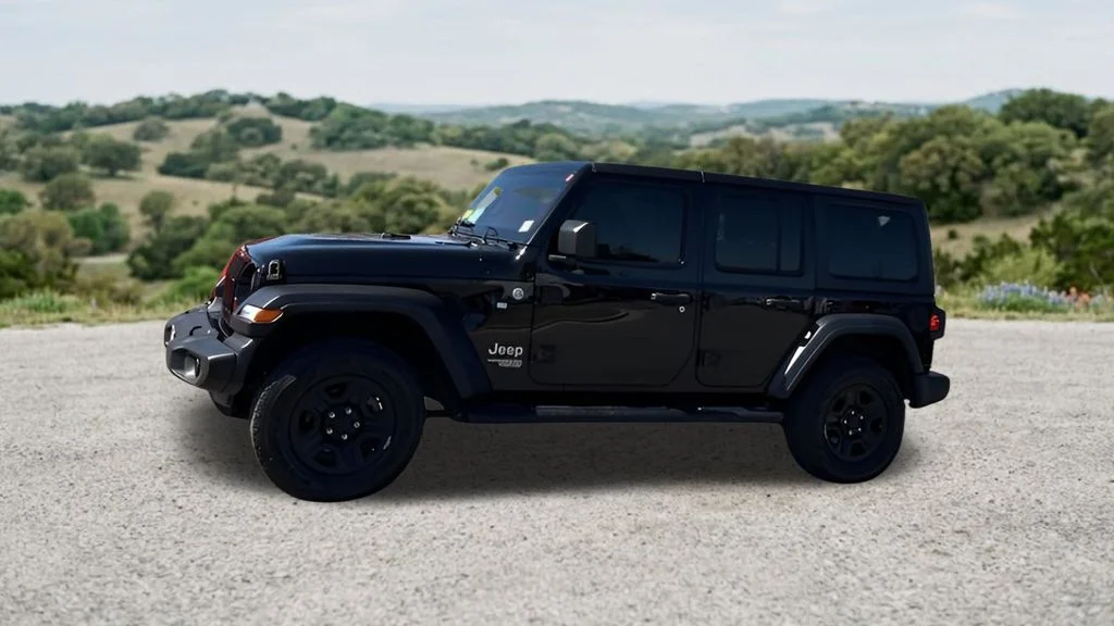 Used 2021 Black Jeep Unlimited Sport image 4