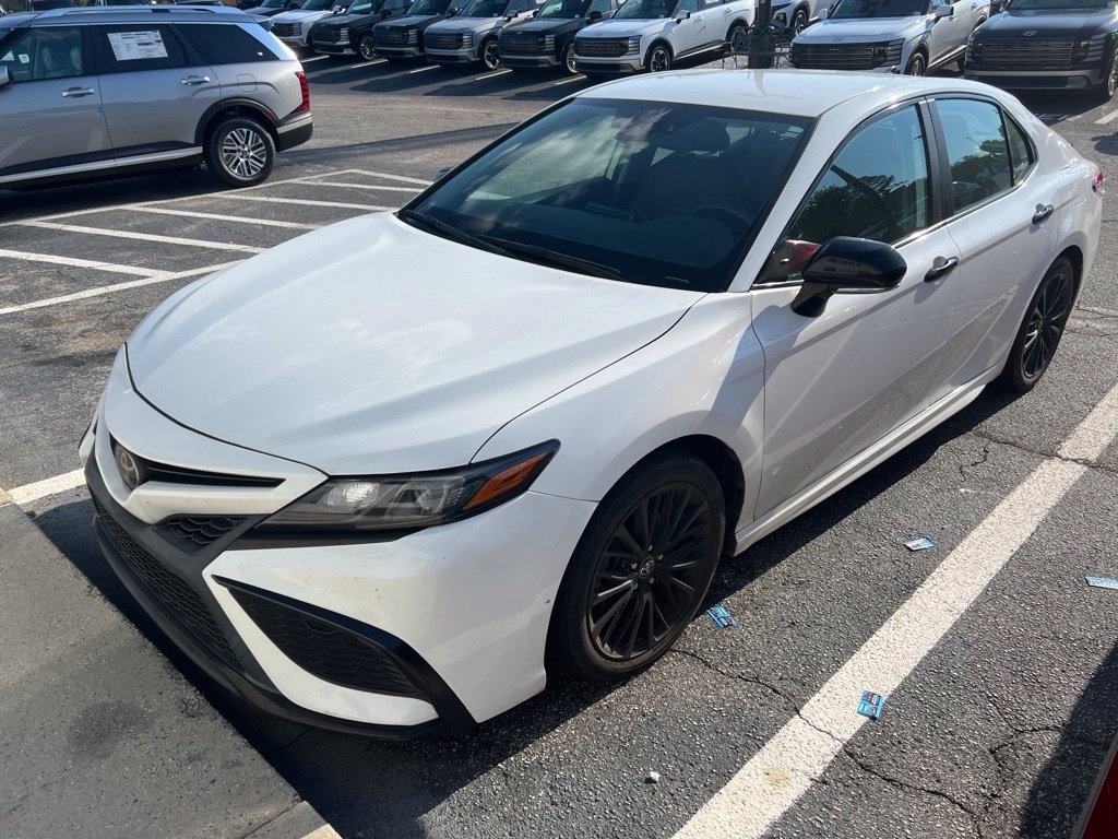 Used 2022 White Toyota SE Nightshade image 2
