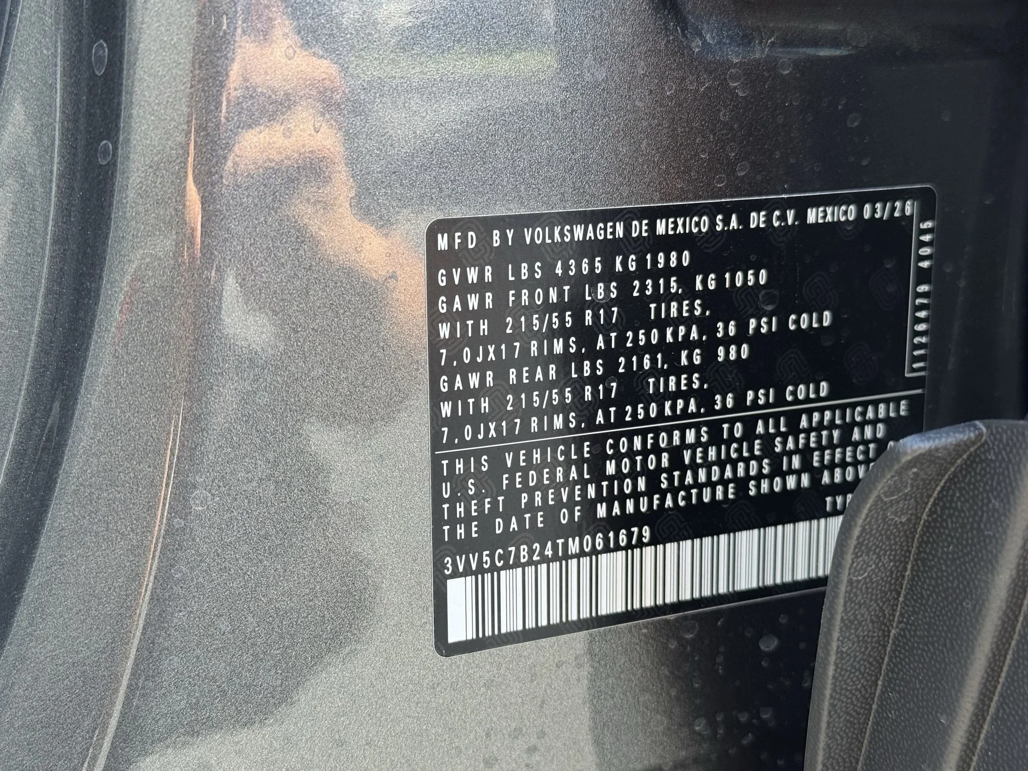 New 2026 Platinum Gray Metallic Volkswagen S image 34