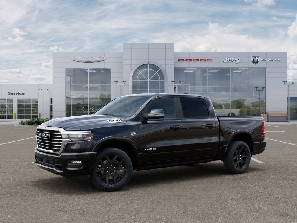 New 2026 Diamond Black Crystal Pearl-Coat Exterior Paint RAM Laramie image 2