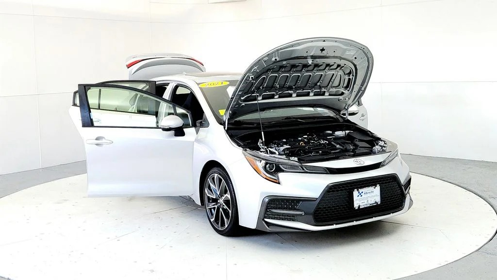 Certified Used 2021 Silver Toyota SE image 9