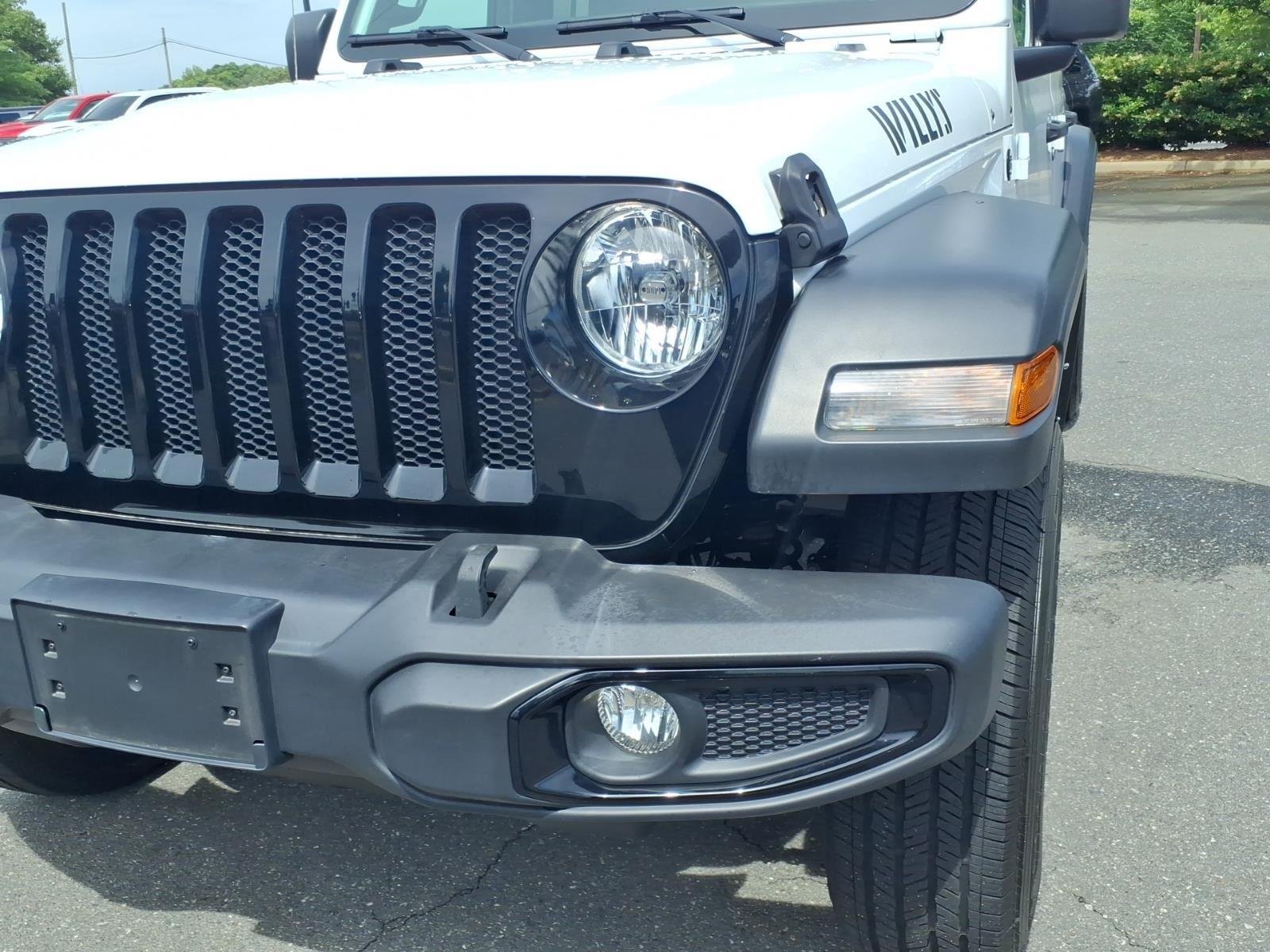 Used 2021 Bright White Clearcoat Jeep Unlimited Willys Sport image 14