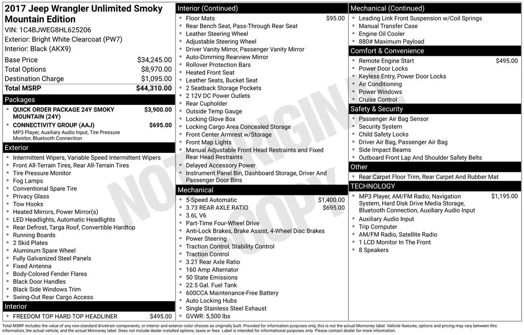 Certified Used 2017 White Jeep Unlimited Sahara image 22