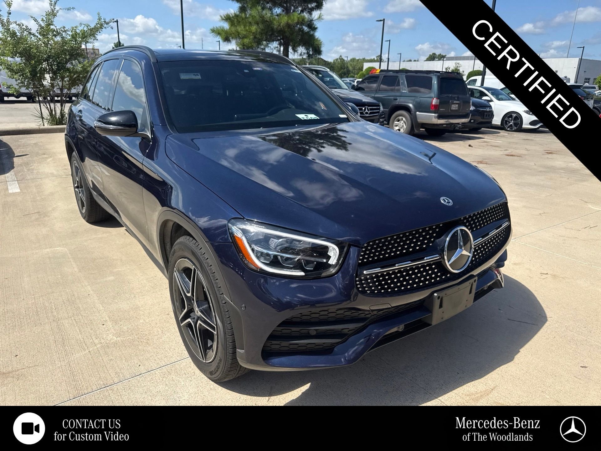 Certified Used 2021 Obsidian Black Mercedes-Benz GLC 300 image 1