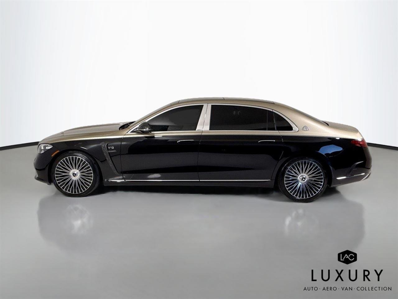 Used 2025 Kalahari Gold/Obsidian Black Mercedes-Benz Maybach S 680 | Mansory Trim | Factory Two Tone | $282k MSRP image 9