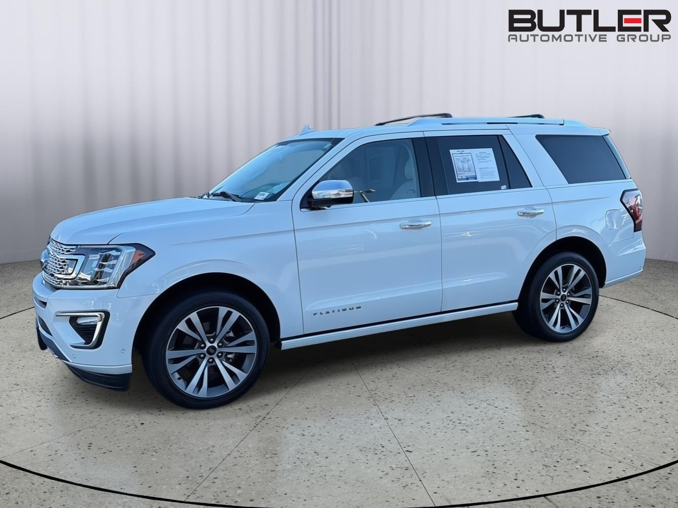 Used 2021 Star White Metallic Tri-Coat Ford Platinum image 3