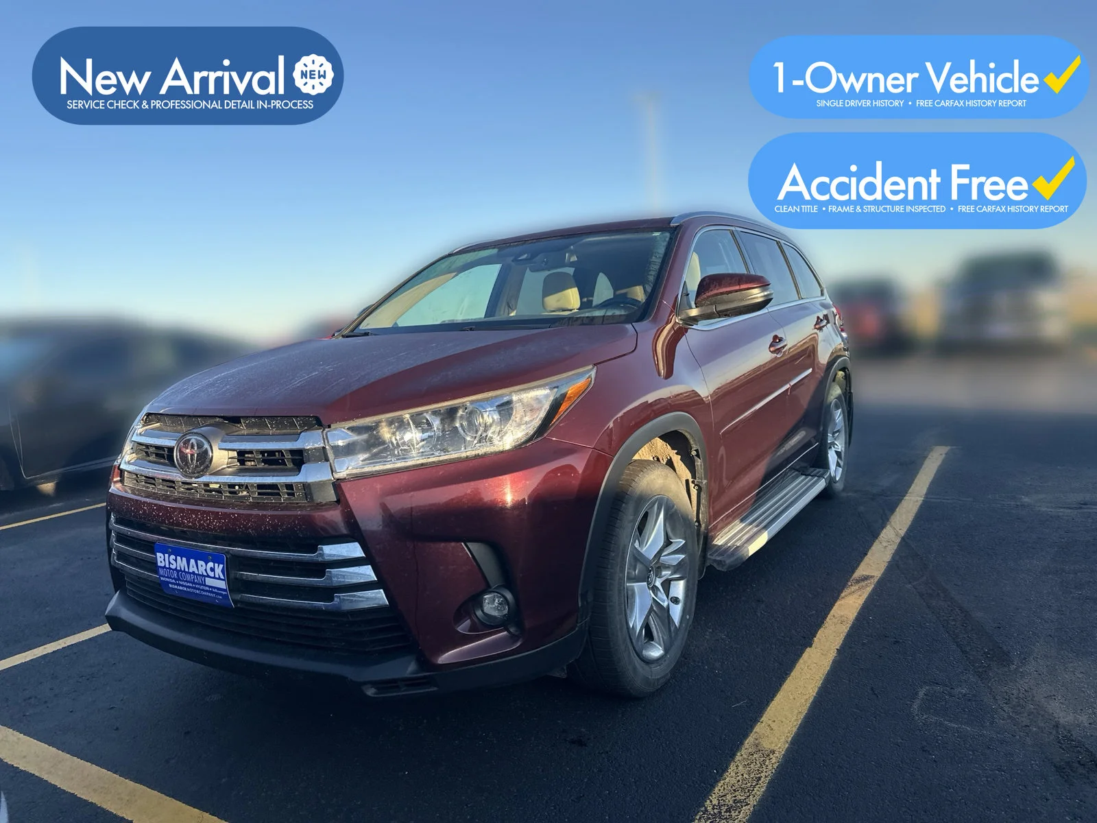 Used 2019 Red Toyota Limited image 1