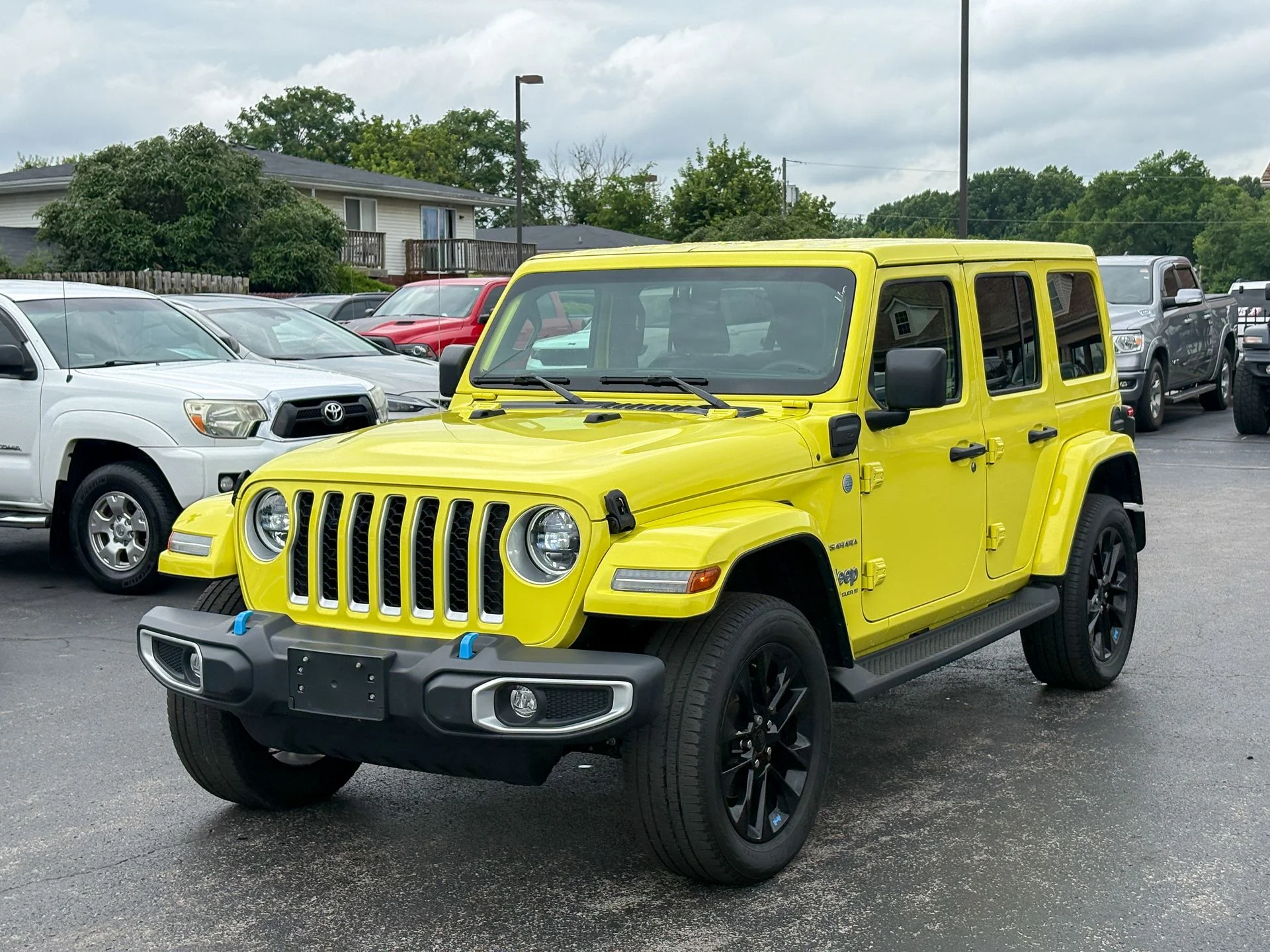 Used 2023 Yellow Jeep Sahara 4xe image 5