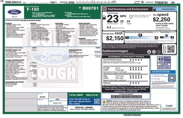 New 2026 Carbonized Gray Metallic Ford Platinum® image 30