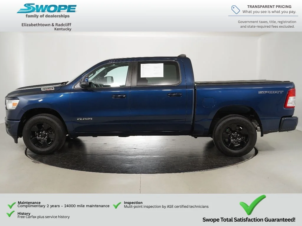 Used 2023 Patriot Blue Pearlcoat Ram Big Horn image 6