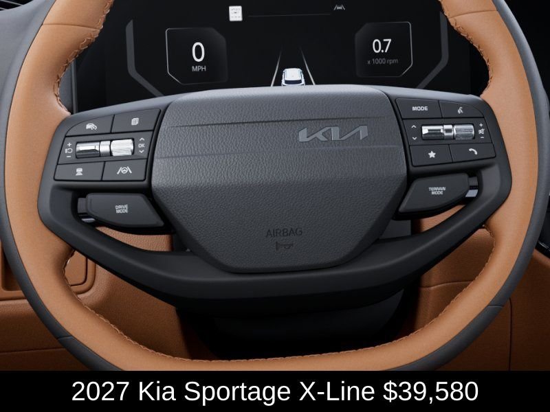 New 2027 Glacial White Pearl / Black Ro Kia X-Line image 22