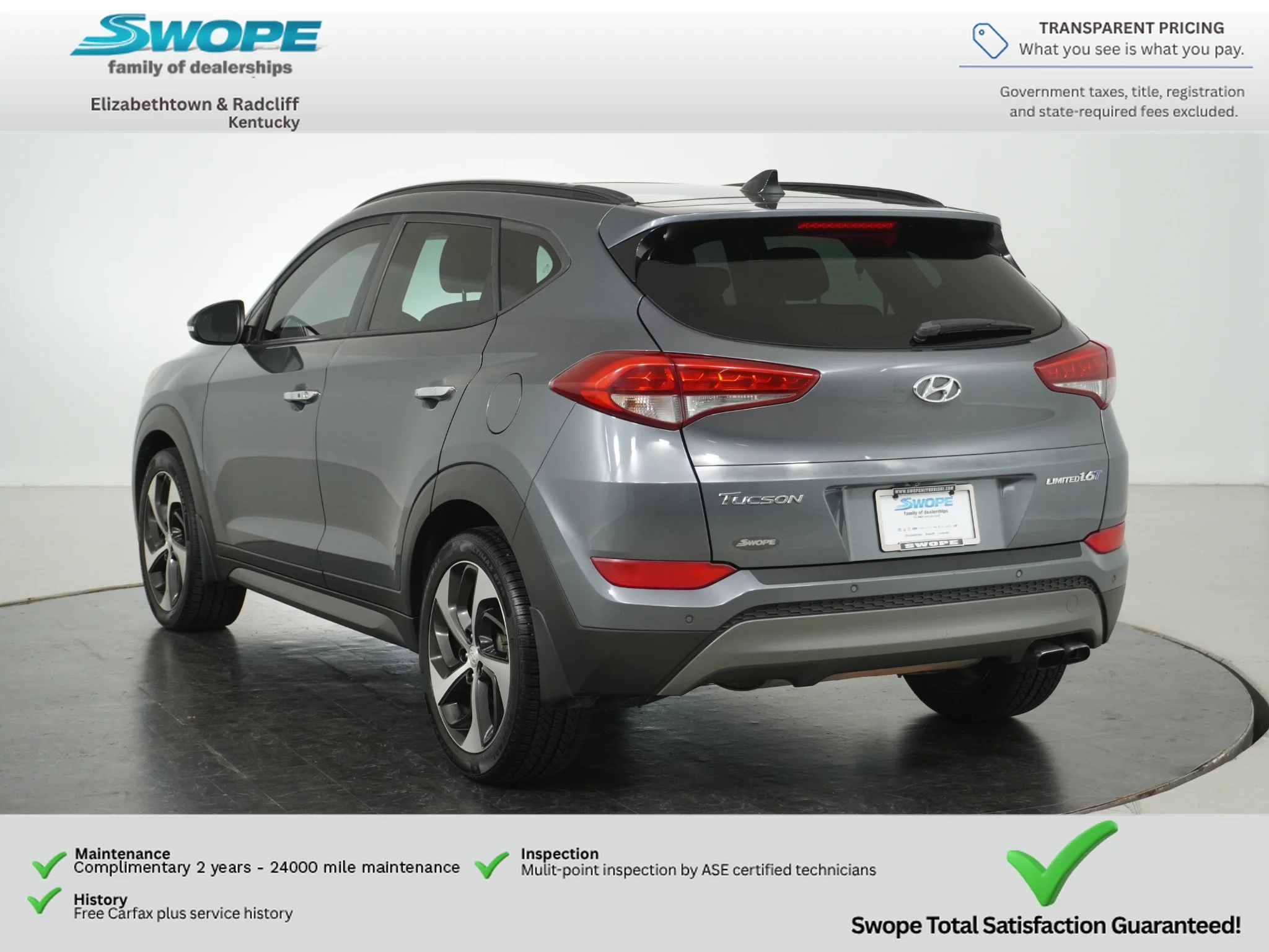 Used 2016 Coliseum Grey Hyundai Limited image 5
