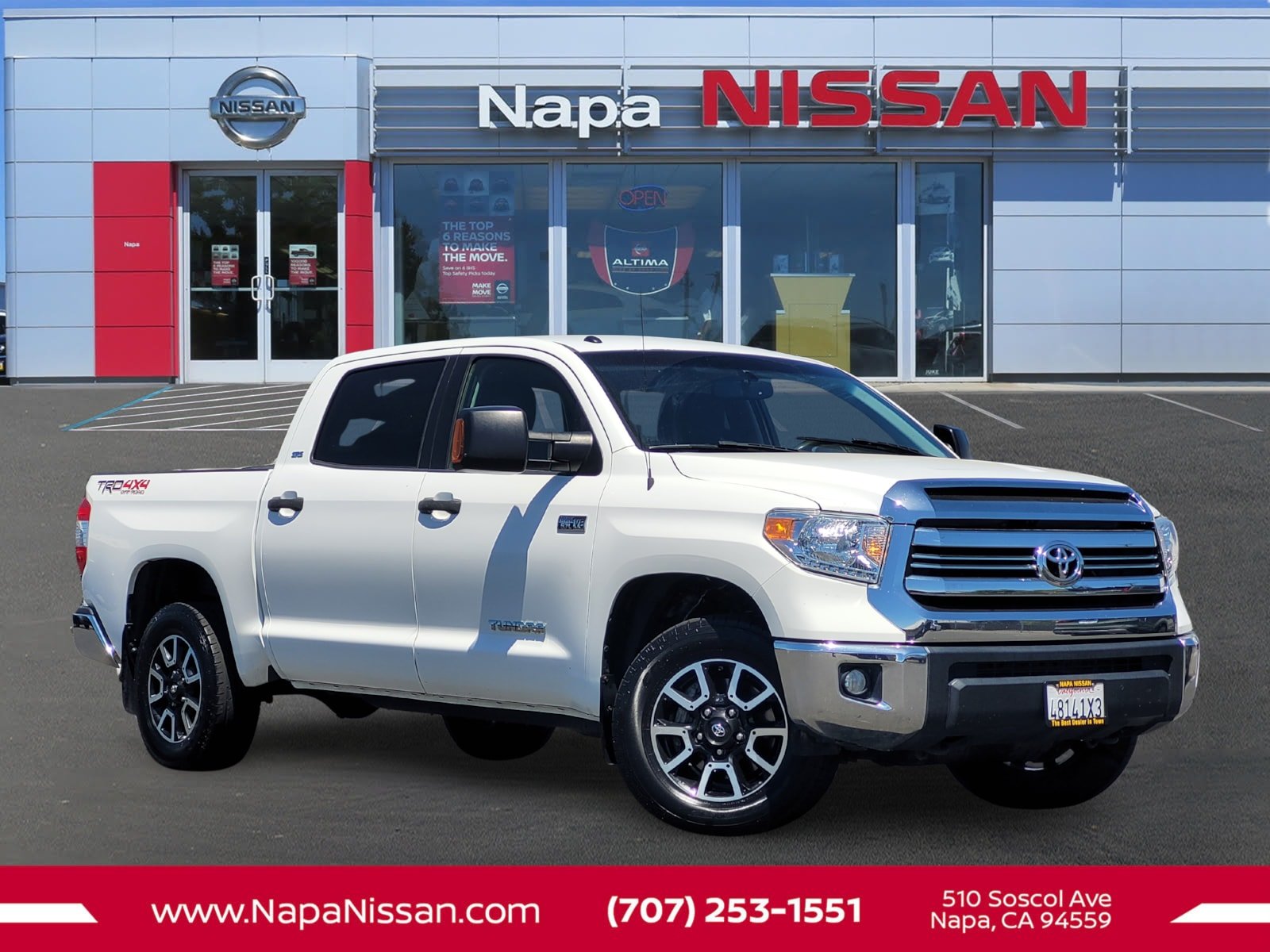 Used 2017 Super White Toyota SR5 TRD image 1