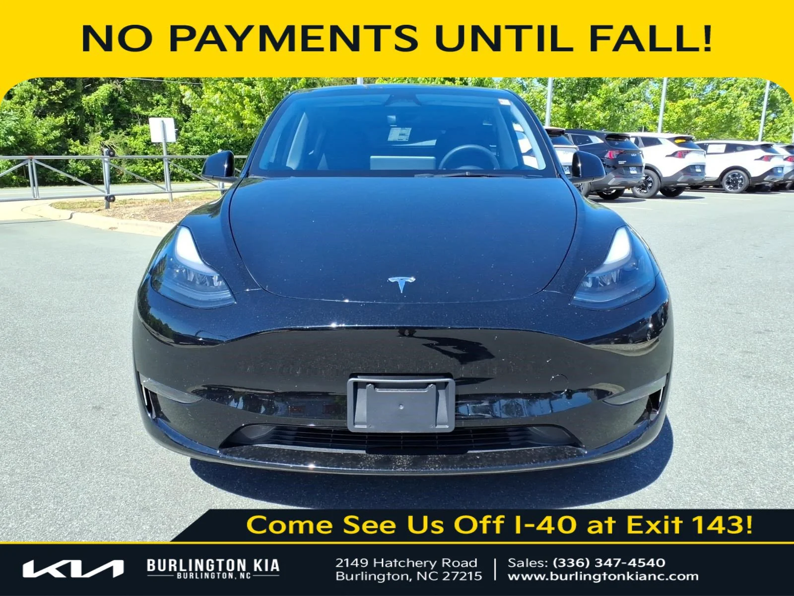 Used 2023 Tesla Model Y Performance with VIN 7SAYGDEF2PF800672 for sale in Burlington, NC