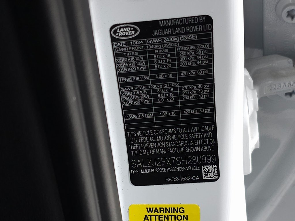 2025 LAND ROVER RANGE ROVER EVOQUE - Image 37