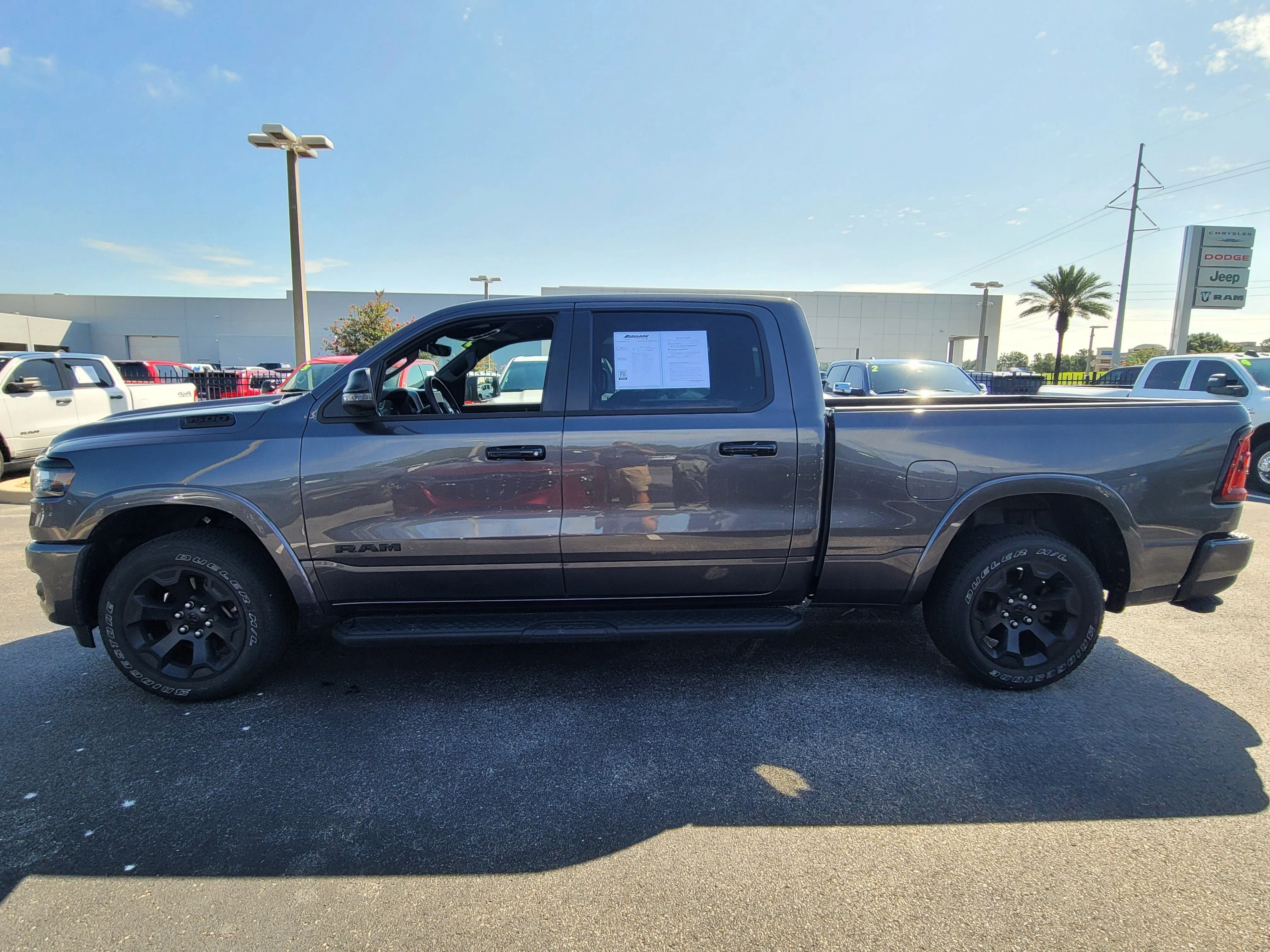 Used 2025 Granite Crystal Metallic Clearcoat Ram Big Horn image 7
