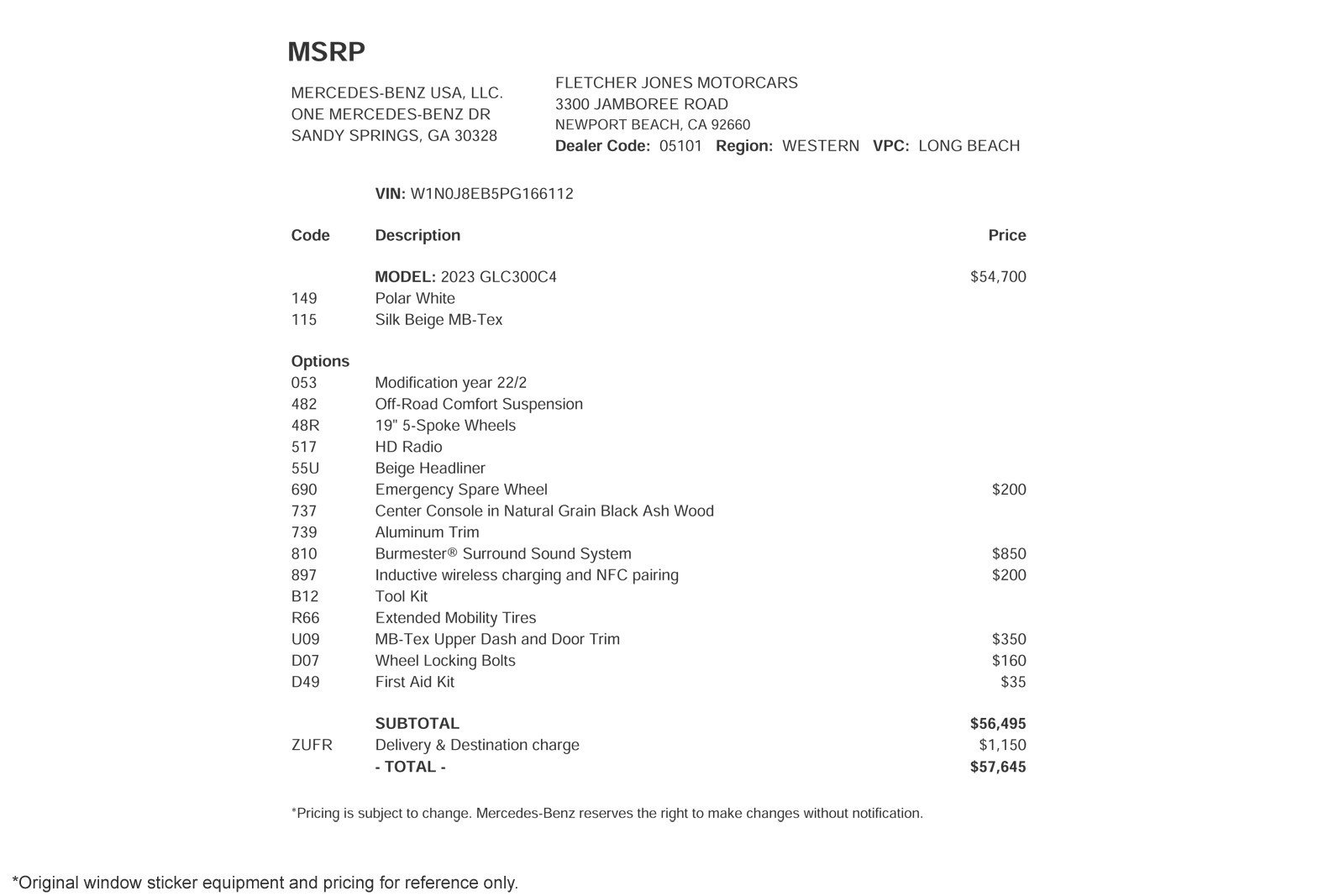Certified Used 2023 Polar White Mercedes-Benz GLC 300 4MATIC® Coupe image 2