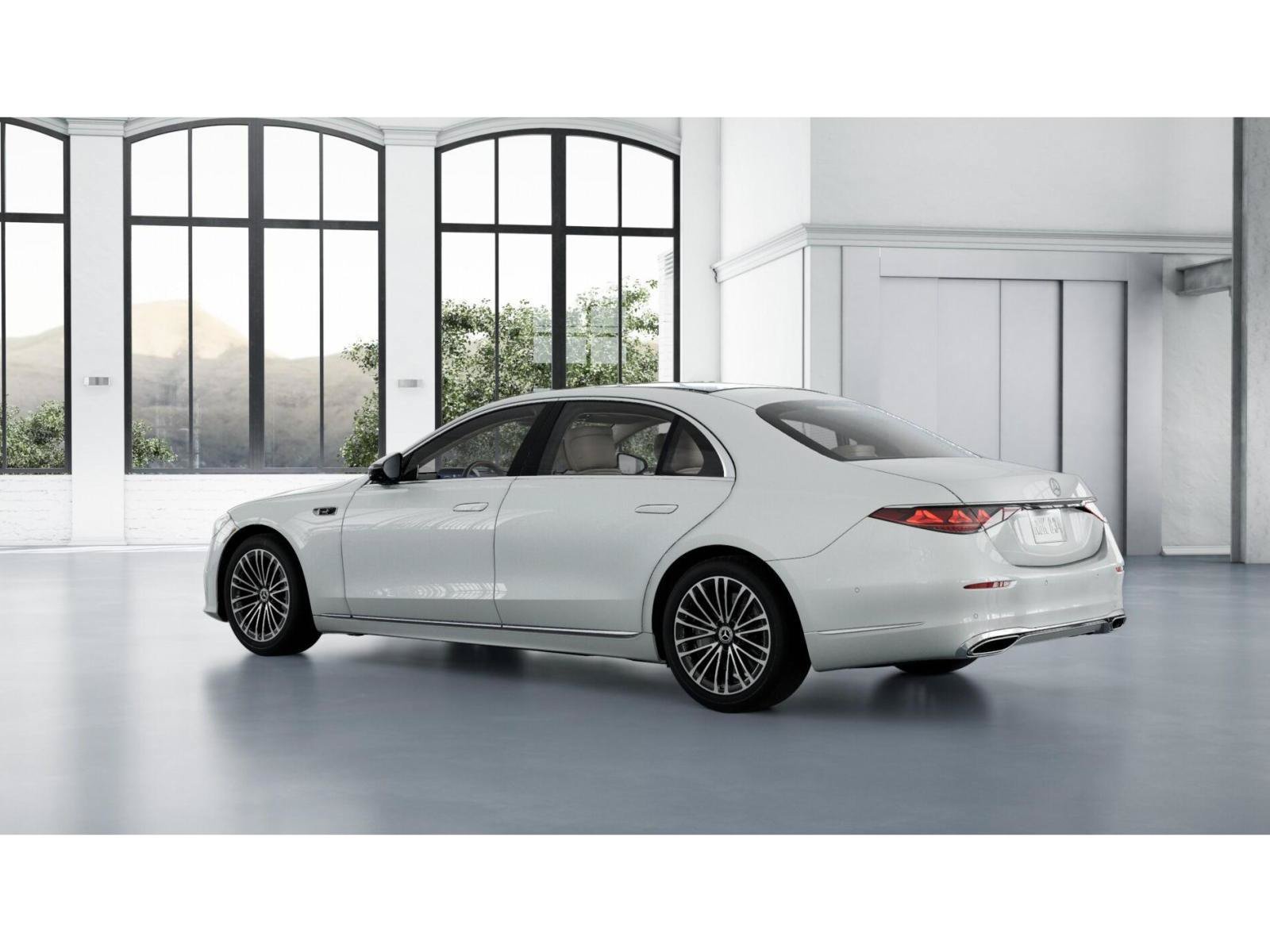 New 2027 MANUFAKTUR Moonlight White Metallic Mercedes-Benz S 500 4MATIC® Sedan image 30