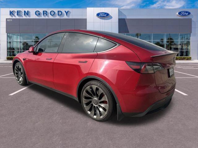 Used 2022 Red Tesla Performance image 5