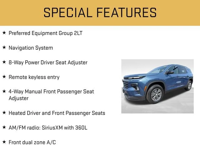 Used 2026 Lakeshore Blue Metallic Chevrolet LT image 6