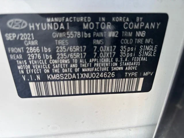 Used 2022 Gray Hyundai Blue image 14
