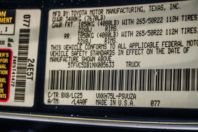 Used 2022 Blue Toyota Capstone image 40