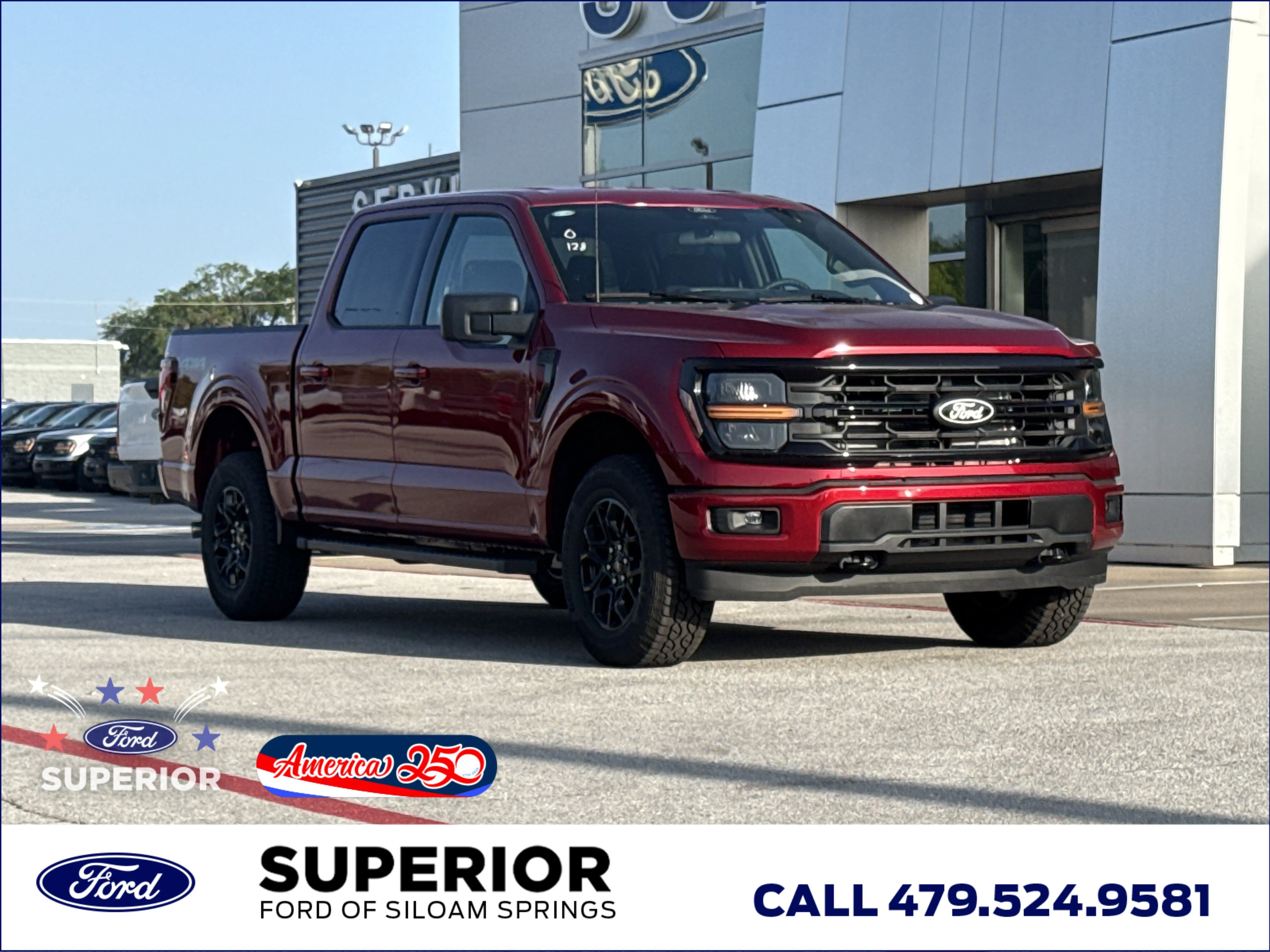 New 2026 Ruby Red Metallic Tinted Clearcoat Ford XLT 4WD image 1