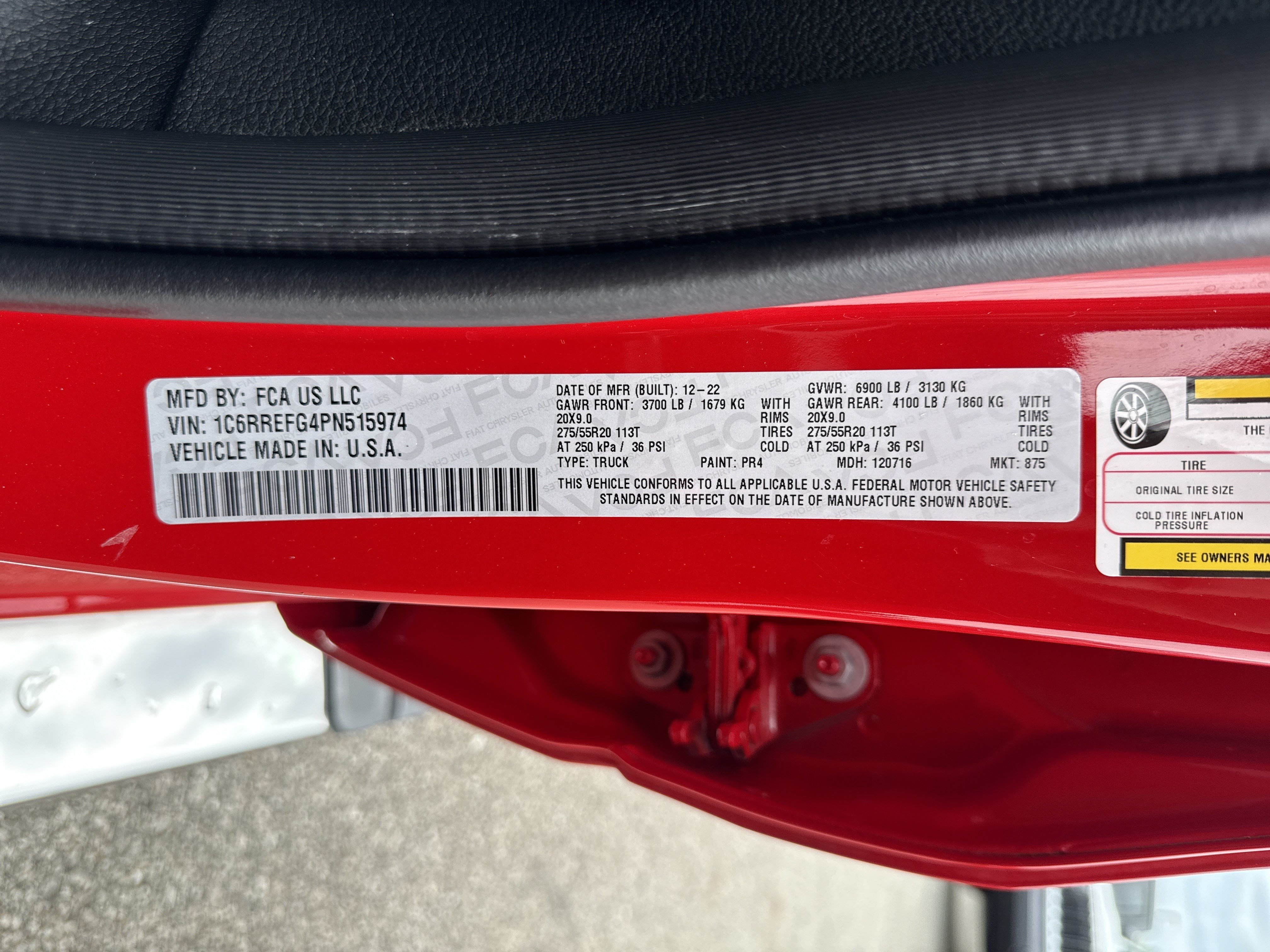 Used 2023 Flame Red Clearcoat Ram Big Horn image 32