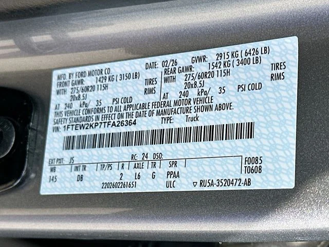 New 2026 Silver Metallic Ford STX image 20