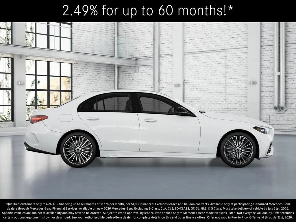 New 2026 Polar White Mercedes-Benz C 300 image 44