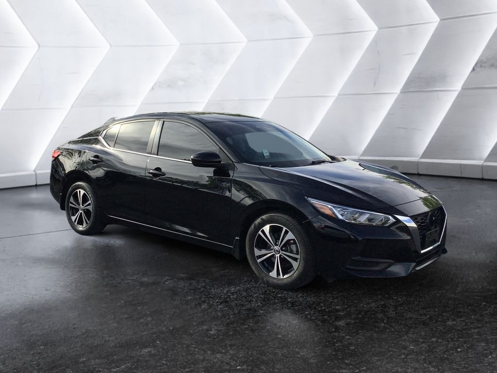 Black 2022 Nissan Sentra SV FWD Sedan Front-Wheel Drive