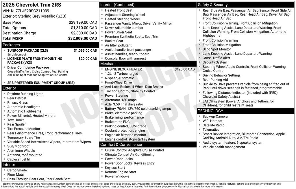 Used 2025 Sterling Gray Metallic Chevrolet 2RS image 25