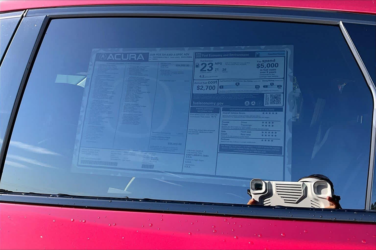 New 2026 Performance Red Pearl Acura w/A-Spec Advance Package image 21