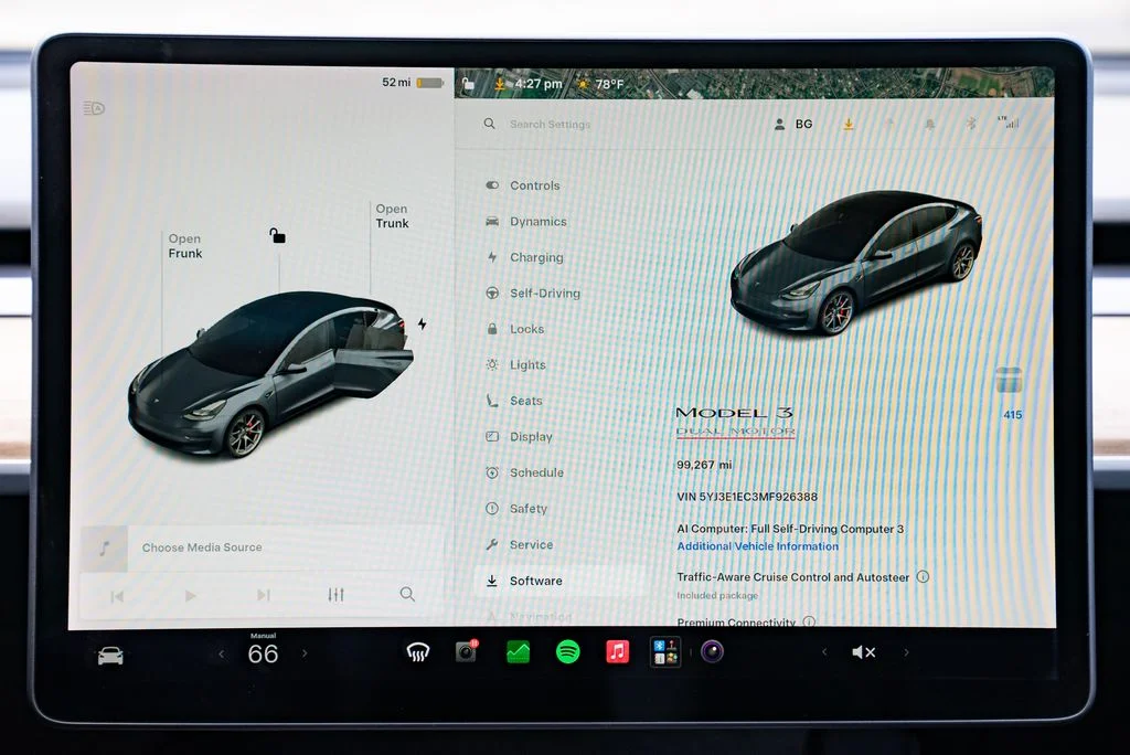 Used 2021 Gray Tesla Performance image 14